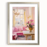 Elegant Pastel Interior Electric Art Canvas – Classic Room Decor