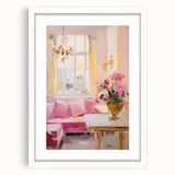 Elegant Pastel Interior Electric Art Canvas – Classic Room Decor