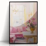 Elegant Pastel Interior Electric Art Canvas – Classic Room Decor