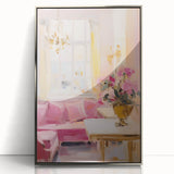 Elegant Pastel Interior Electric Art Canvas – Classic Room Decor