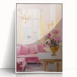 Elegant Pastel Interior Electric Art Canvas – Classic Room Decor
