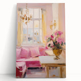 Elegant Pastel Interior Electric Art Canvas – Classic Room Decor