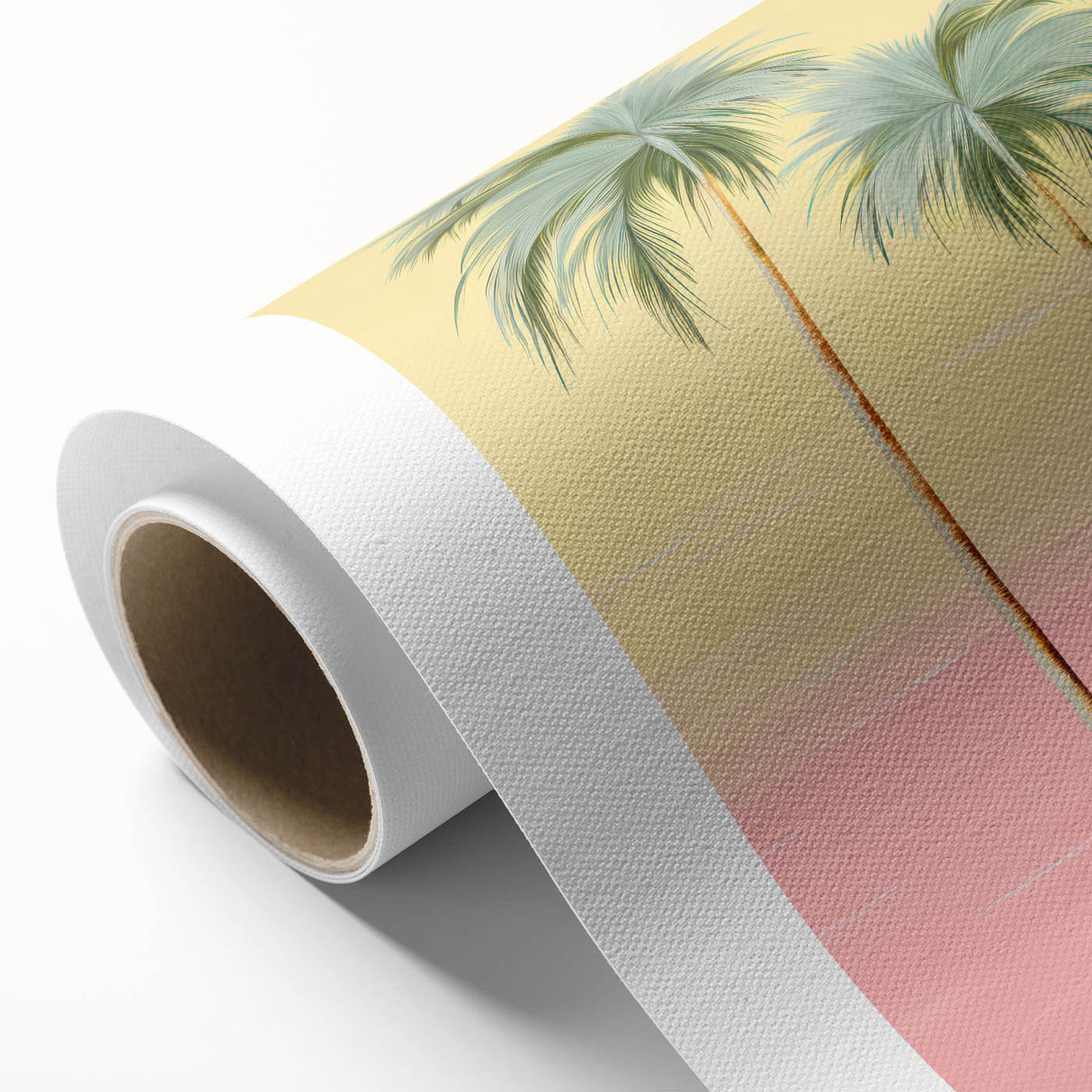 Minimalist Electric Palm Tree Art – Vibrant Electric Wall Canvas Decor