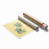 Minimalist Electric Palm Tree Art – Vibrant Electric Wall Canvas Decor