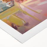 Vibrant Cozy Interior Electric Art Canvas – Pastel Room Decor