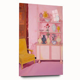 Electric Wall Art - Modern Vibrant Decor with Abstract Vase Display