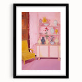 Electric Wall Art - Modern Vibrant Decor with Abstract Vase Display