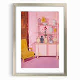 Electric Wall Art - Modern Vibrant Decor with Abstract Vase Display