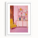 Electric Wall Art - Modern Vibrant Decor with Abstract Vase Display