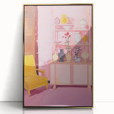 Electric Wall Art - Modern Vibrant Decor with Abstract Vase Display