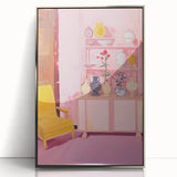 Electric Wall Art - Modern Vibrant Decor with Abstract Vase Display