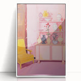 Electric Wall Art - Modern Vibrant Decor with Abstract Vase Display