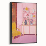 Electric Wall Art - Modern Vibrant Decor with Abstract Vase Display