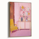 Electric Wall Art - Modern Vibrant Decor with Abstract Vase Display