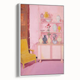 Electric Wall Art - Modern Vibrant Decor with Abstract Vase Display