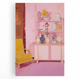 Electric Wall Art - Modern Vibrant Decor with Abstract Vase Display