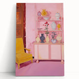 Electric Wall Art - Modern Vibrant Decor with Abstract Vase Display