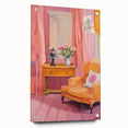 Electric Art Canvas - Vibrant Modern Decor with Floral and Chair Motif