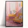 Electric Art Canvas - Vibrant Modern Decor with Floral and Chair Motif