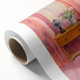 Electric Art Canvas - Vibrant Modern Decor with Floral and Chair Motif