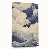 Electric Wave Wall Art - Modern Vibrant Decor with Oceanic Abstract Design