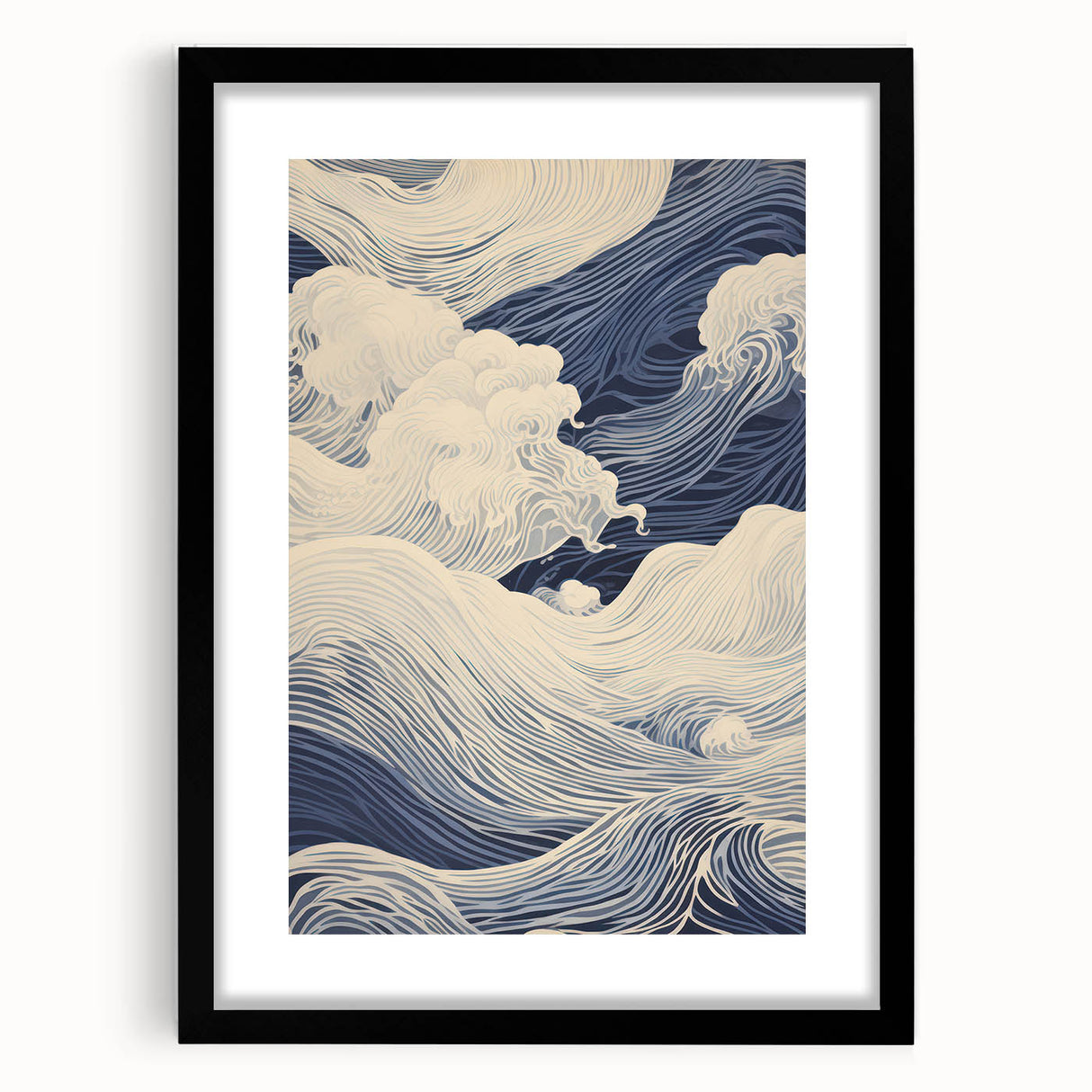 Electric Wave Wall Art - Modern Vibrant Decor with Oceanic Abstract Design