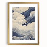 Electric Wave Wall Art - Modern Vibrant Decor with Oceanic Abstract Design