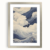 Electric Wave Wall Art - Modern Vibrant Decor with Oceanic Abstract Design