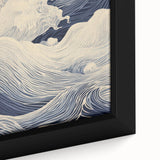 Electric Wave Wall Art - Modern Vibrant Decor with Oceanic Abstract Design