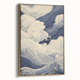 Electric Wave Wall Art - Modern Vibrant Decor with Oceanic Abstract Design
