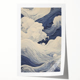 Electric Wave Wall Art - Modern Vibrant Decor with Oceanic Abstract Design