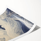 Electric Wave Wall Art - Modern Vibrant Decor with Oceanic Abstract Design