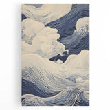 Electric Wave Wall Art - Modern Vibrant Decor with Oceanic Abstract Design