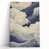 Electric Wave Wall Art - Modern Vibrant Decor with Oceanic Abstract Design