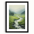 Electric Landscape Wall Art - Vibrant Nature Scene with Flowing Stream