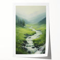 Electric Landscape Wall Art - Vibrant Nature Scene with Flowing Stream