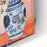 Electric Floral Wall Art - Vibrant Flower Vase Canvas with Modern Decor