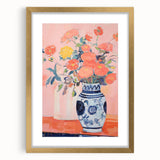 Electric Floral Wall Art - Vibrant Flower Vase Canvas with Modern Decor