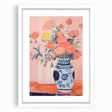 Electric Floral Wall Art - Vibrant Flower Vase Canvas with Modern Decor