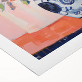 Electric Floral Wall Art - Vibrant Flower Vase Canvas with Modern Decor