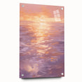 Serene Electric Sunset Art – Modern Vibrant Electric Wall Canvas Decor