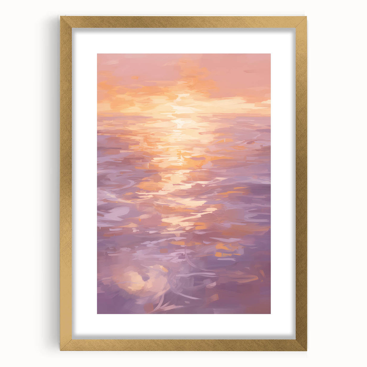 Serene Electric Sunset Art – Modern Vibrant Electric Wall Canvas Decor
