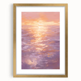 Serene Electric Sunset Art – Modern Vibrant Electric Wall Canvas Decor