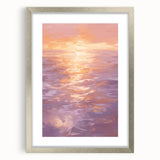 Serene Electric Sunset Art – Modern Vibrant Electric Wall Canvas Decor