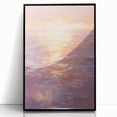 Serene Electric Sunset Art – Modern Vibrant Electric Wall Canvas Decor