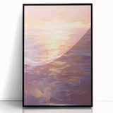 Serene Electric Sunset Art – Modern Vibrant Electric Wall Canvas Decor