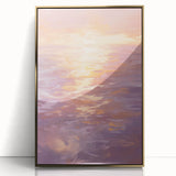 Serene Electric Sunset Art – Modern Vibrant Electric Wall Canvas Decor