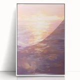 Serene Electric Sunset Art – Modern Vibrant Electric Wall Canvas Decor