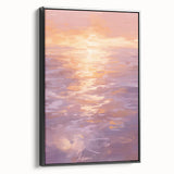 Serene Electric Sunset Art – Modern Vibrant Electric Wall Canvas Decor