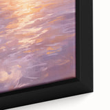Serene Electric Sunset Art – Modern Vibrant Electric Wall Canvas Decor